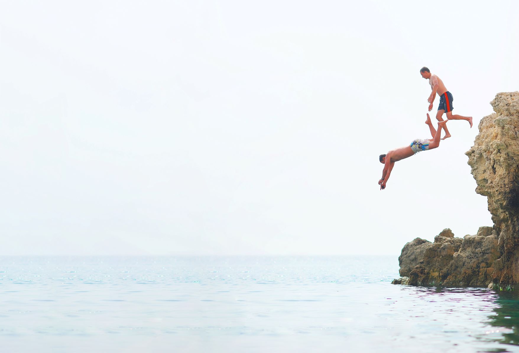 Cliff jumping